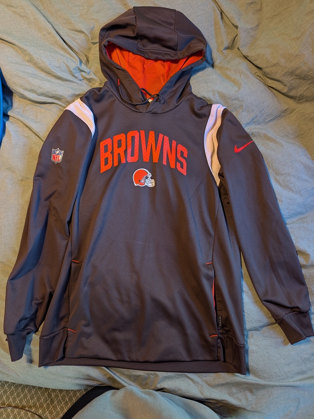 Nike Cleveland Browns Men’s Hooded Sweatshirt - Brown/Orange